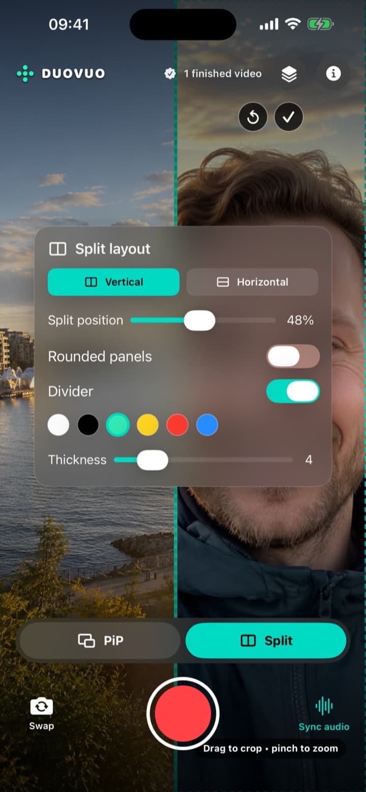 DuoVuo — Customize split
